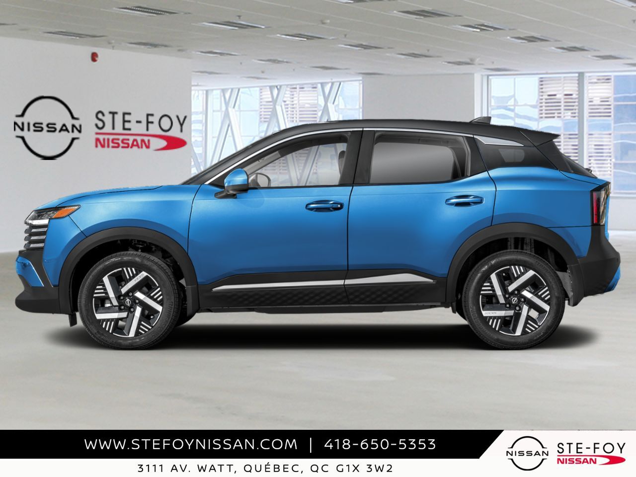 2026 NISSAN Kicks Artic Ice Blue Metallic/Super Black Ste-Foy - photo #4