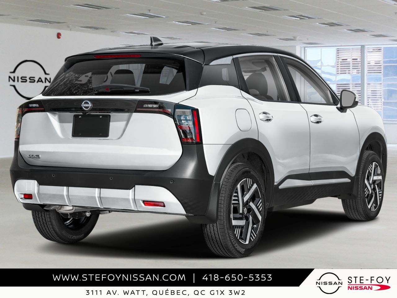 2026 NISSAN Kicks Aspen White TriCoat/Super Black Ste-Foy - photo #1