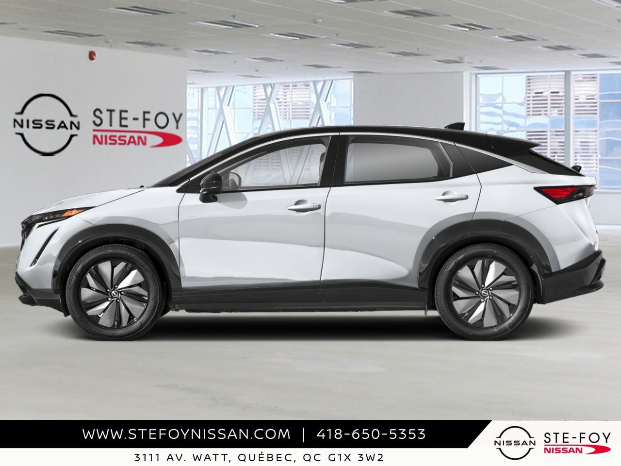NISSAN ARIYA 2026 Blanc Everest nacr&eacute; triple couche/Diamant noir nacr&eacute; Ste-Foy - photo #1