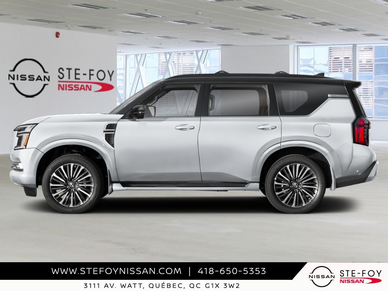 NISSAN Armada 2026 Noir intense/Blanc Everest triple couche Ste-Foy - photo #1