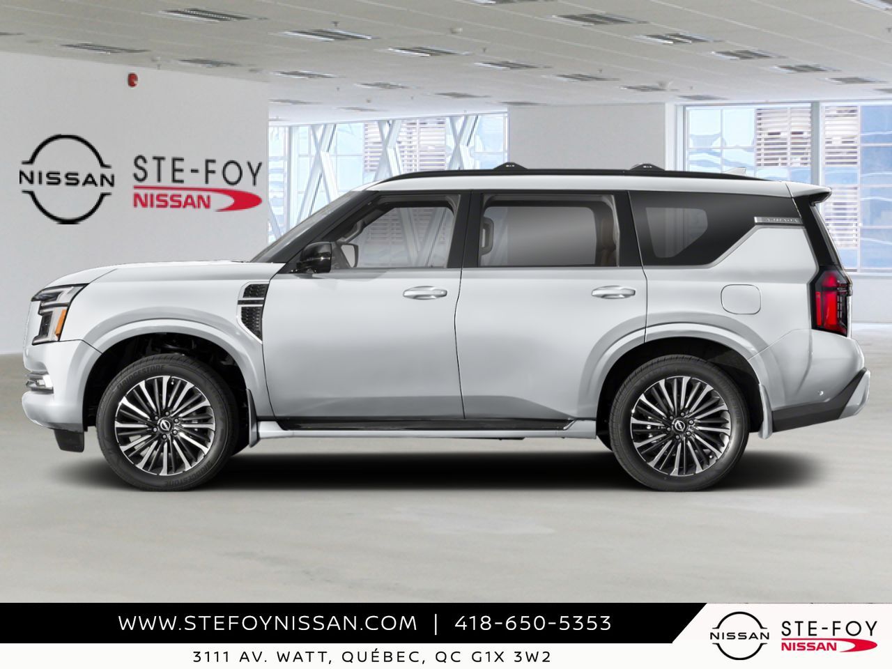 NISSAN Armada 2026 Blanc Everest nacr&eacute; triple couche Ste-Foy - photo #1