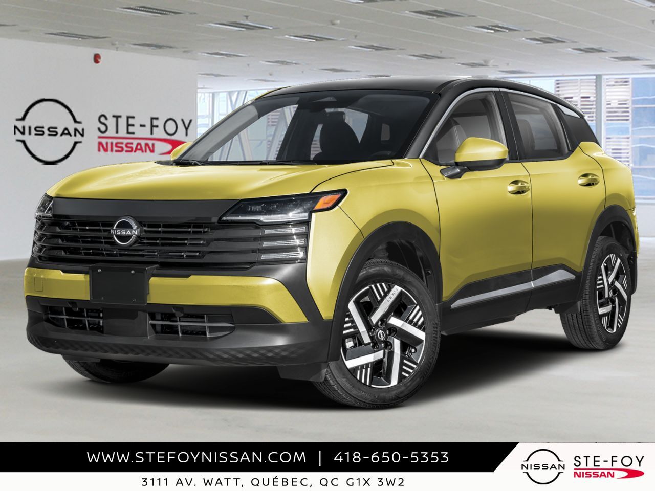 NISSAN Kicks 2026 Jaune yuzu m&eacute;tallis&eacute;/Noir intense Ste-Foy - photo #0