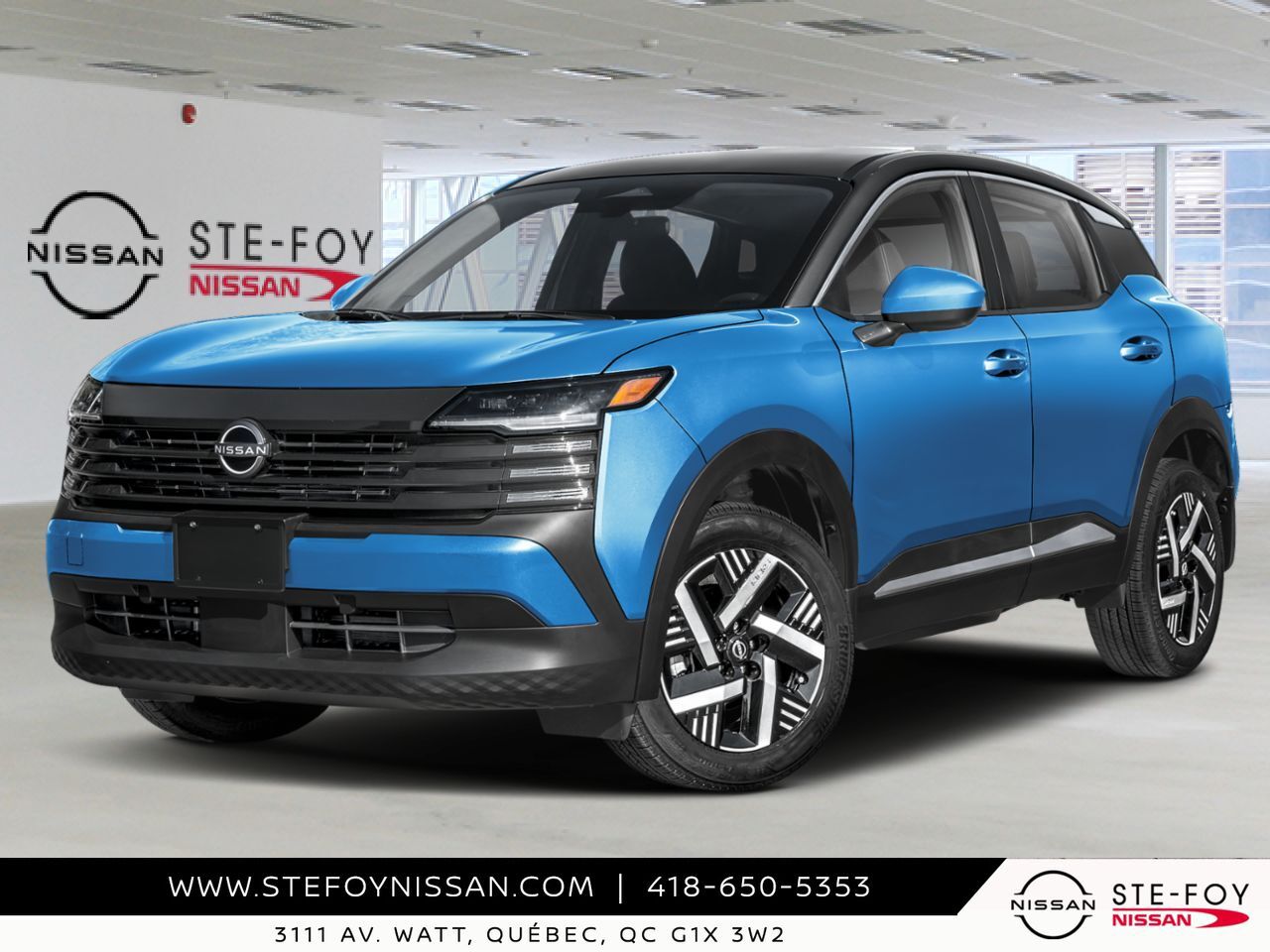 NISSAN Kicks 2026 Bleu glacial arctique/Noir intense Ste-Foy - photo #0