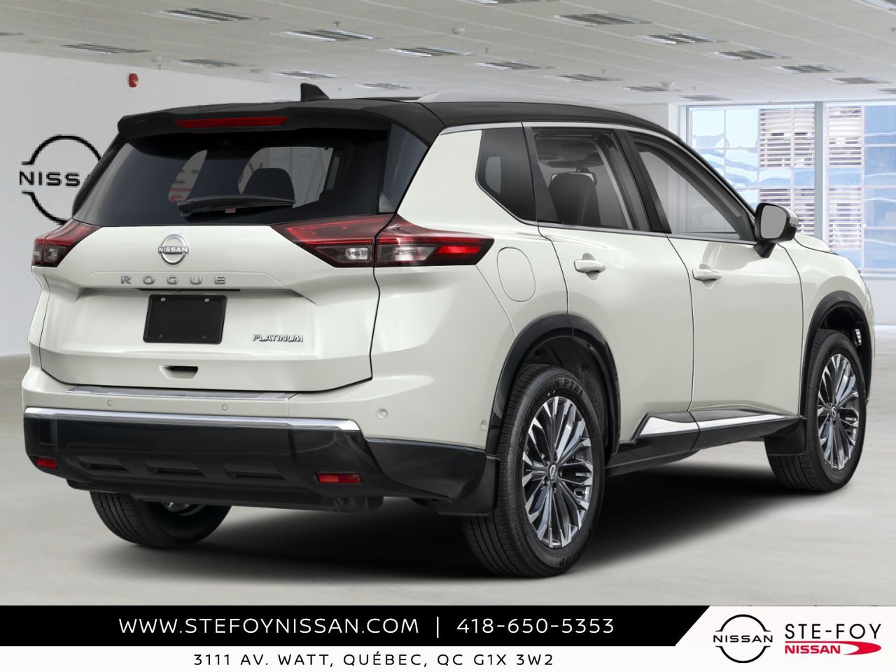 NISSAN Rogue 2026 Blanc Everest triple couche deux tons Ste-Foy - photo #1