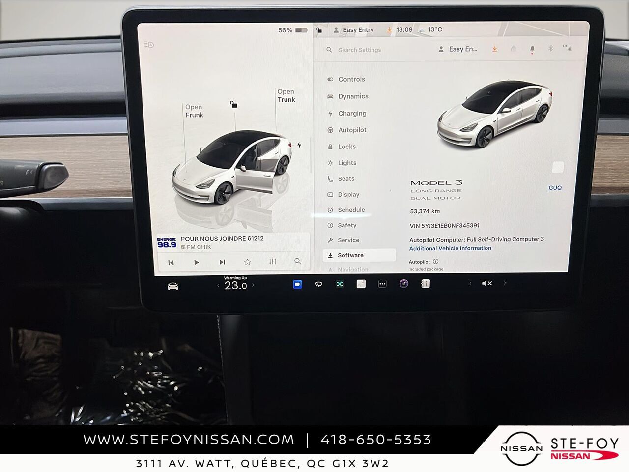Tesla Model 3 2022 Blanc Ste-Foy - photo #12