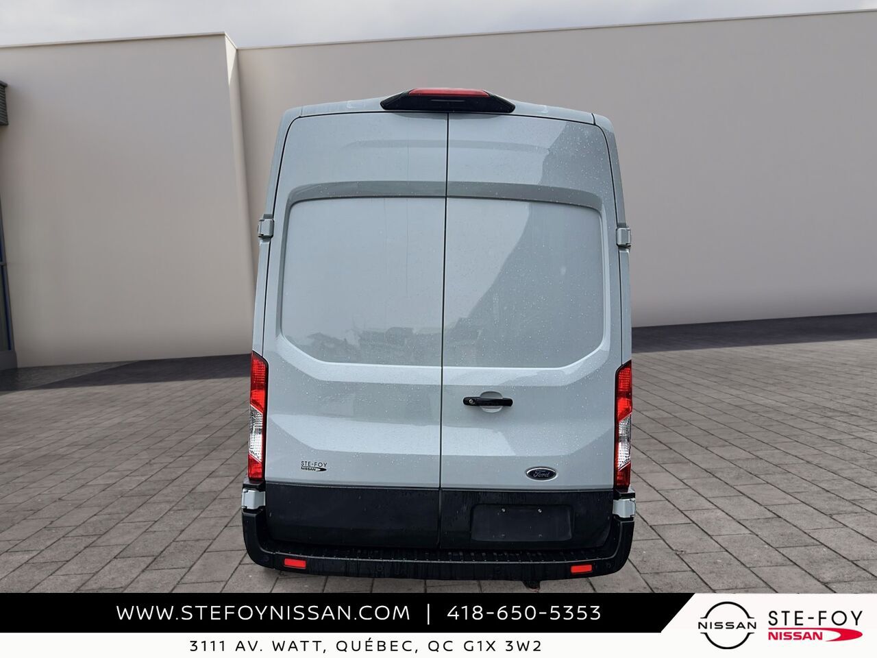 2022 Ford E-Transit Toit sur&eacute;lev&eacute; White Ste-Foy - photo #2