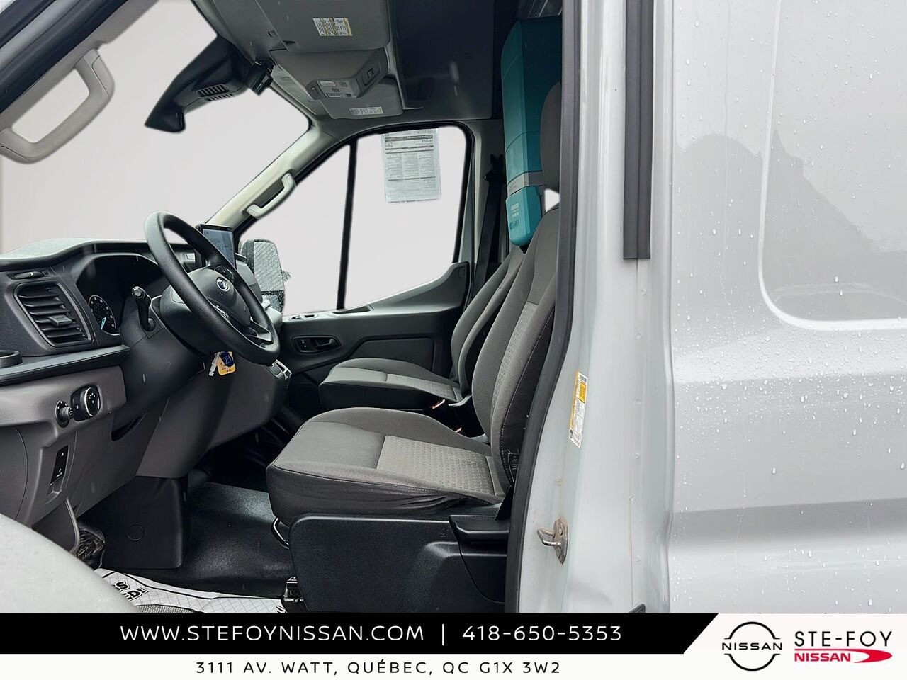 2022 Ford E-Transit Toit sur&eacute;lev&eacute; White Ste-Foy - photo #8
