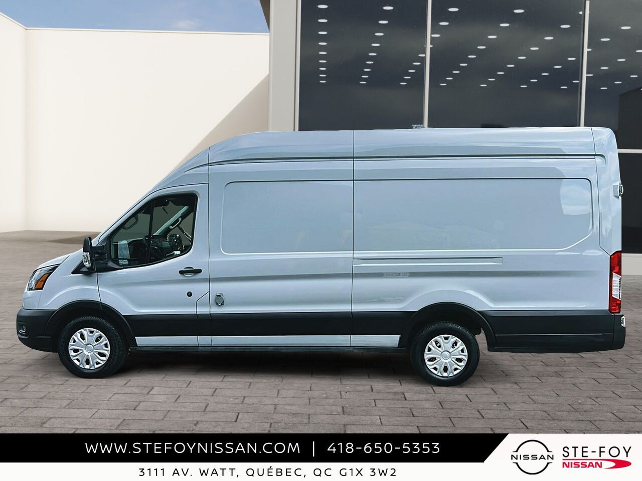 Ford E-Transit Toit sur&eacute;lev&eacute; 2022 Blanc Ste-Foy - photo #4