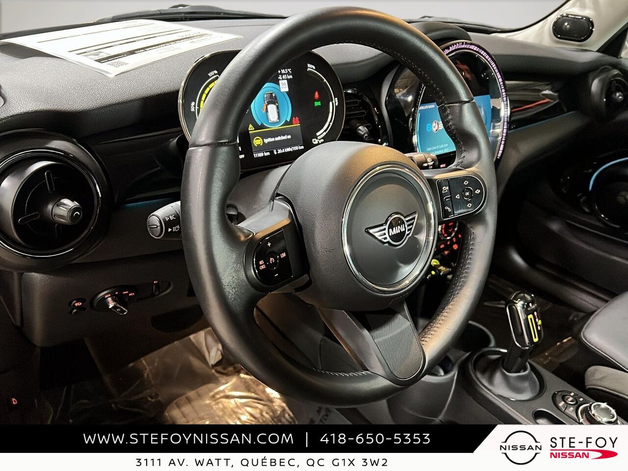 2023 MINI 3 portes COOPER SE ELECTRIQUE DUAL MOONROOF Black Ste-Foy - photo #11