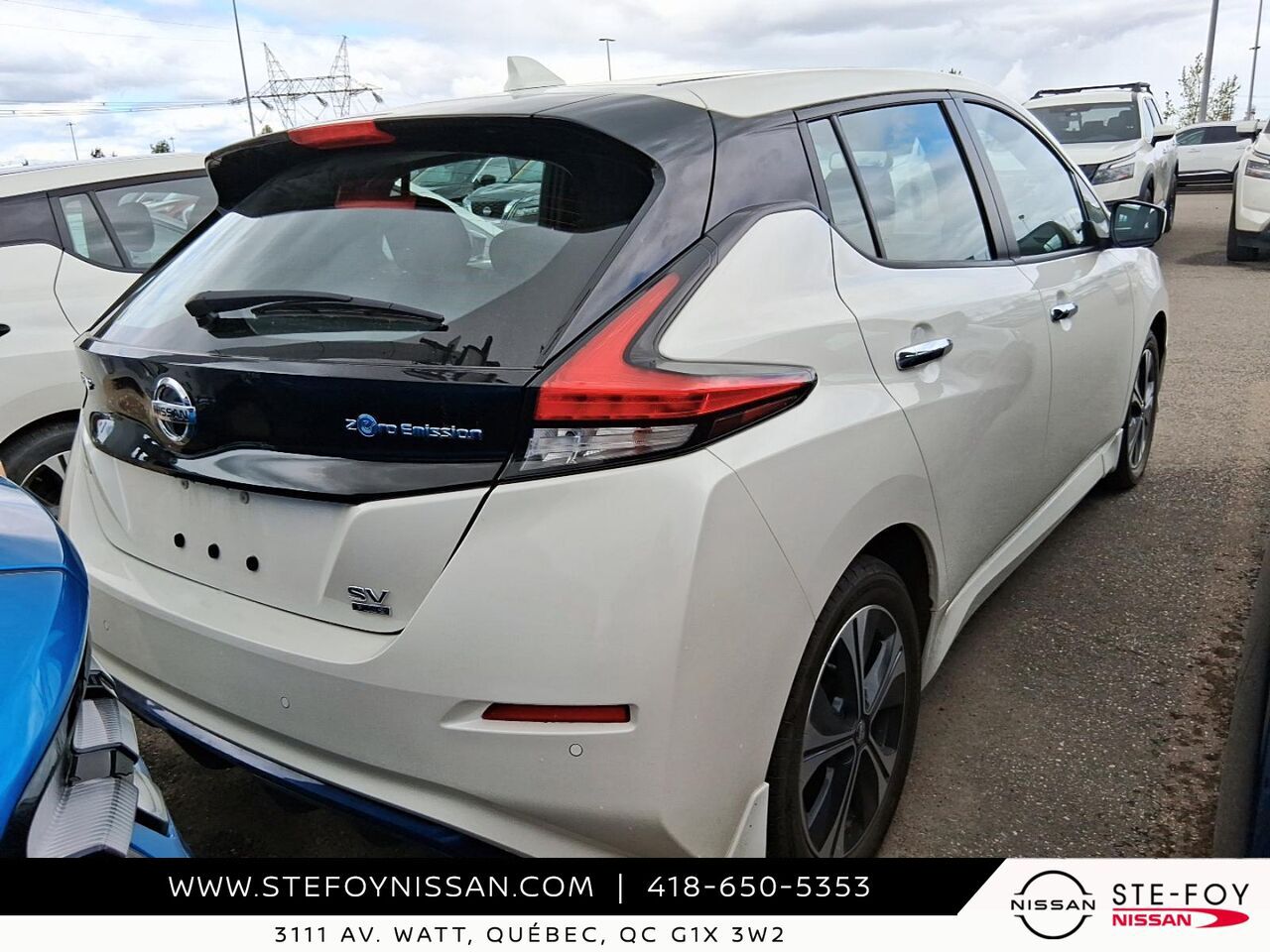 Nissan LEAF SV PLUS 2020 Blanc Ste-Foy - photo #1