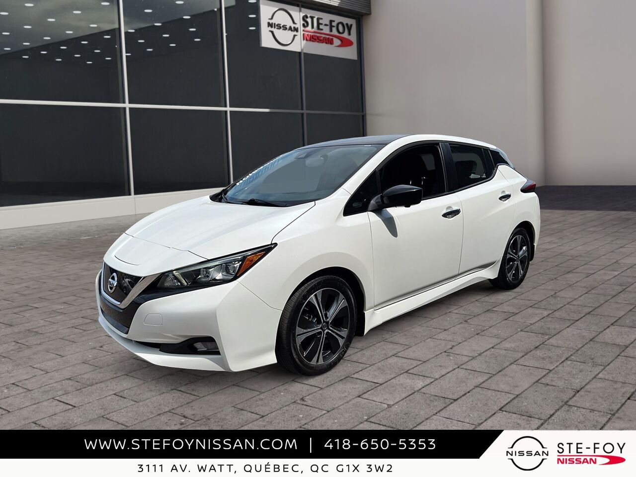 2021 Nissan LEAF SV 40 KWH White Ste-Foy - photo #0