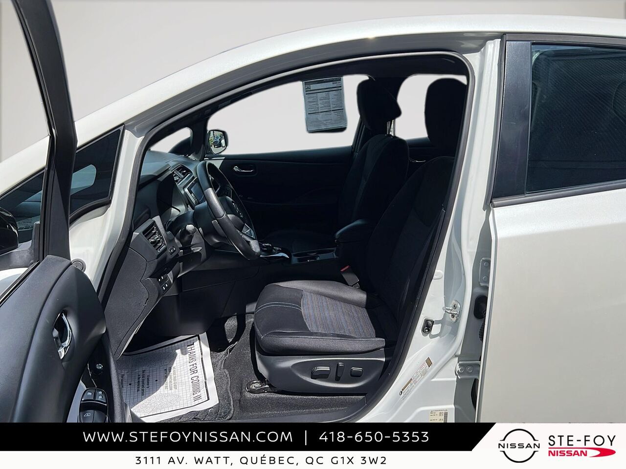 2021 Nissan LEAF SV 40 KWH White Ste-Foy - photo #7