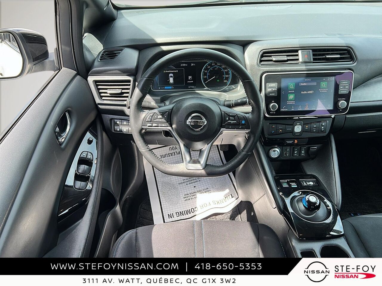 2021 Nissan LEAF SV 40 KWH White Ste-Foy - photo #12