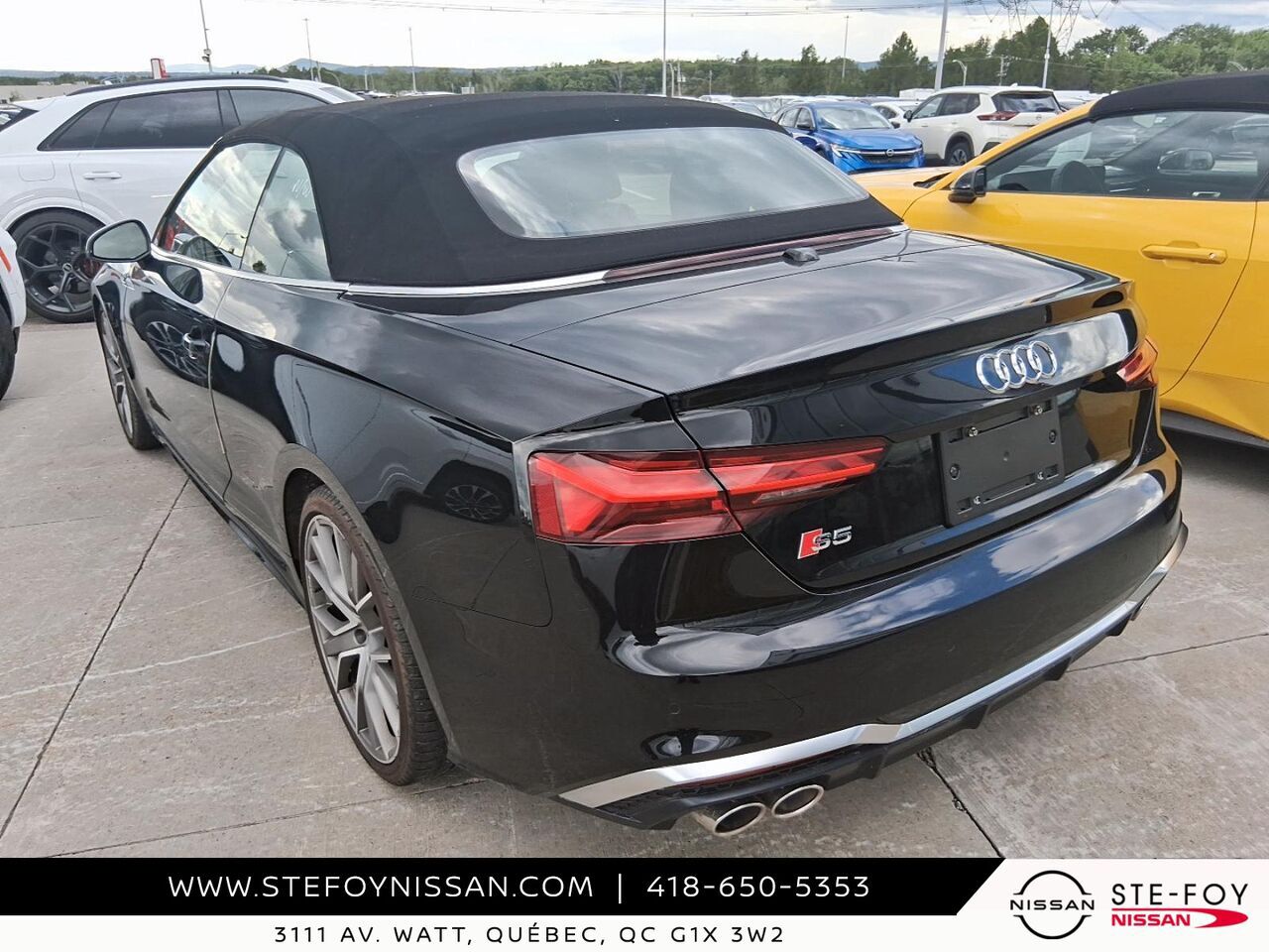 Audi S5 cabriolet 2022 Noir Ste-Foy - photo #2
