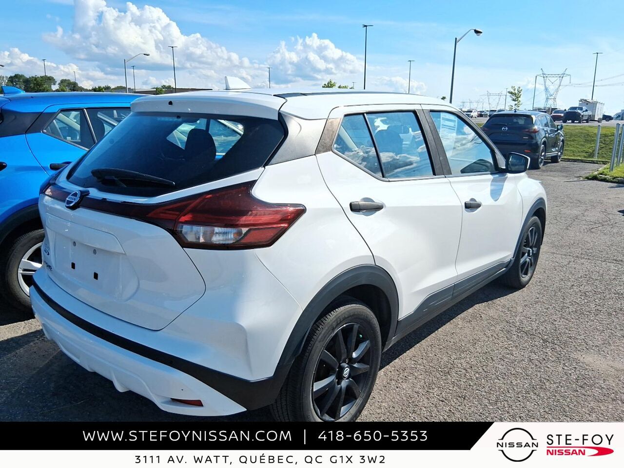 Nissan Kicks S 2021 Blanc Ste-Foy - photo #1