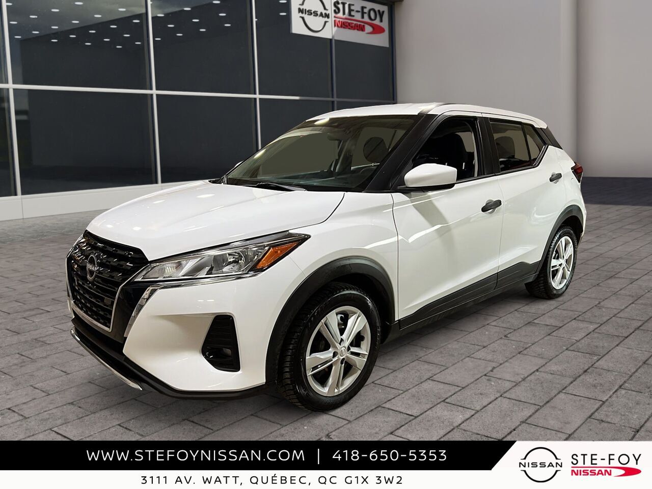 White 2022 Nissan Kicks SUV / Crossover Front-Wheel Drive Continuously Variable Transmission