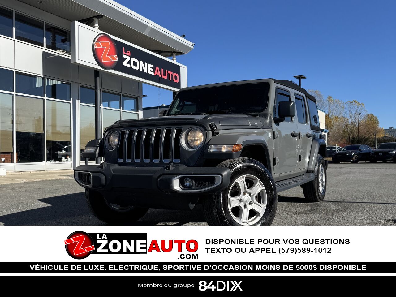 Jeep Wrangler Unlimited 2018 Gris Granby - photo #0