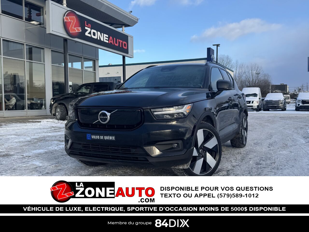 2022 Volvo Recharge XC40 tout &eacute;lectrique Black Granby - photo #0