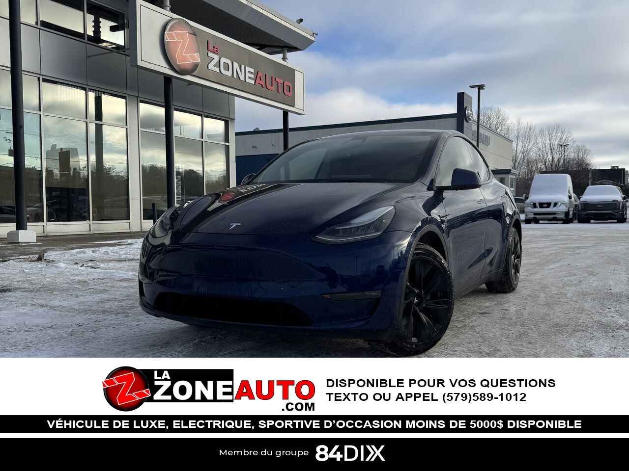 Tesla Model Y Long Range Dual Motor 2021 Bleu Granby - photo #0