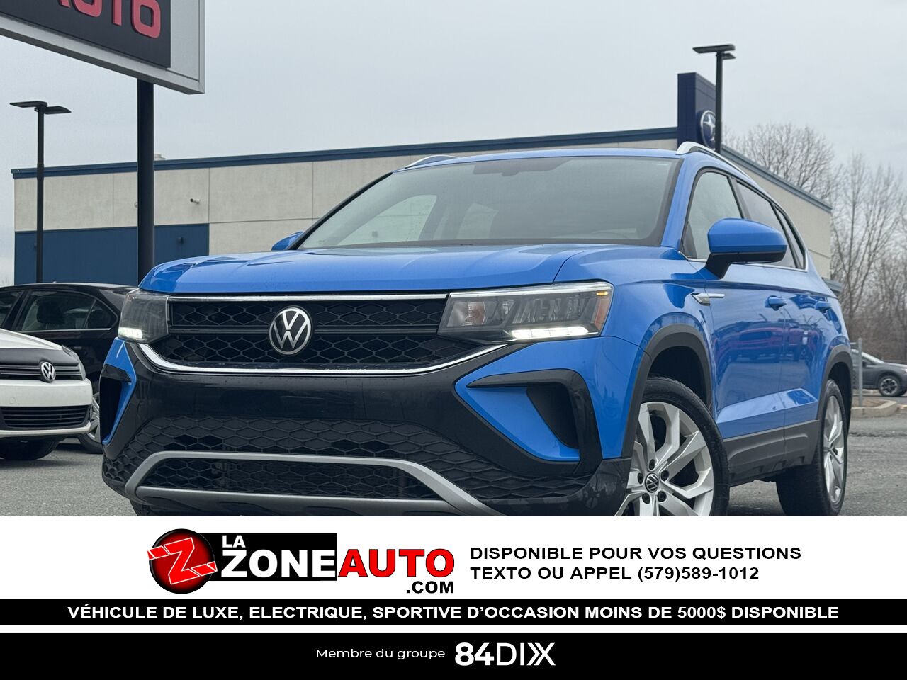 2022 Volkswagen Taos Comfortline 4Motion Blue Granby - photo #0