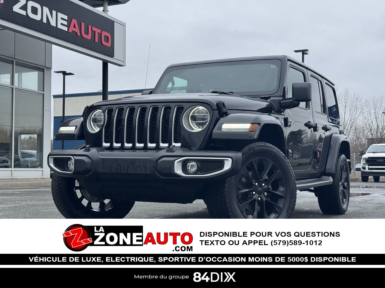 2021 Jeep Wrangler 4xe Sahara Black Granby - photo #0