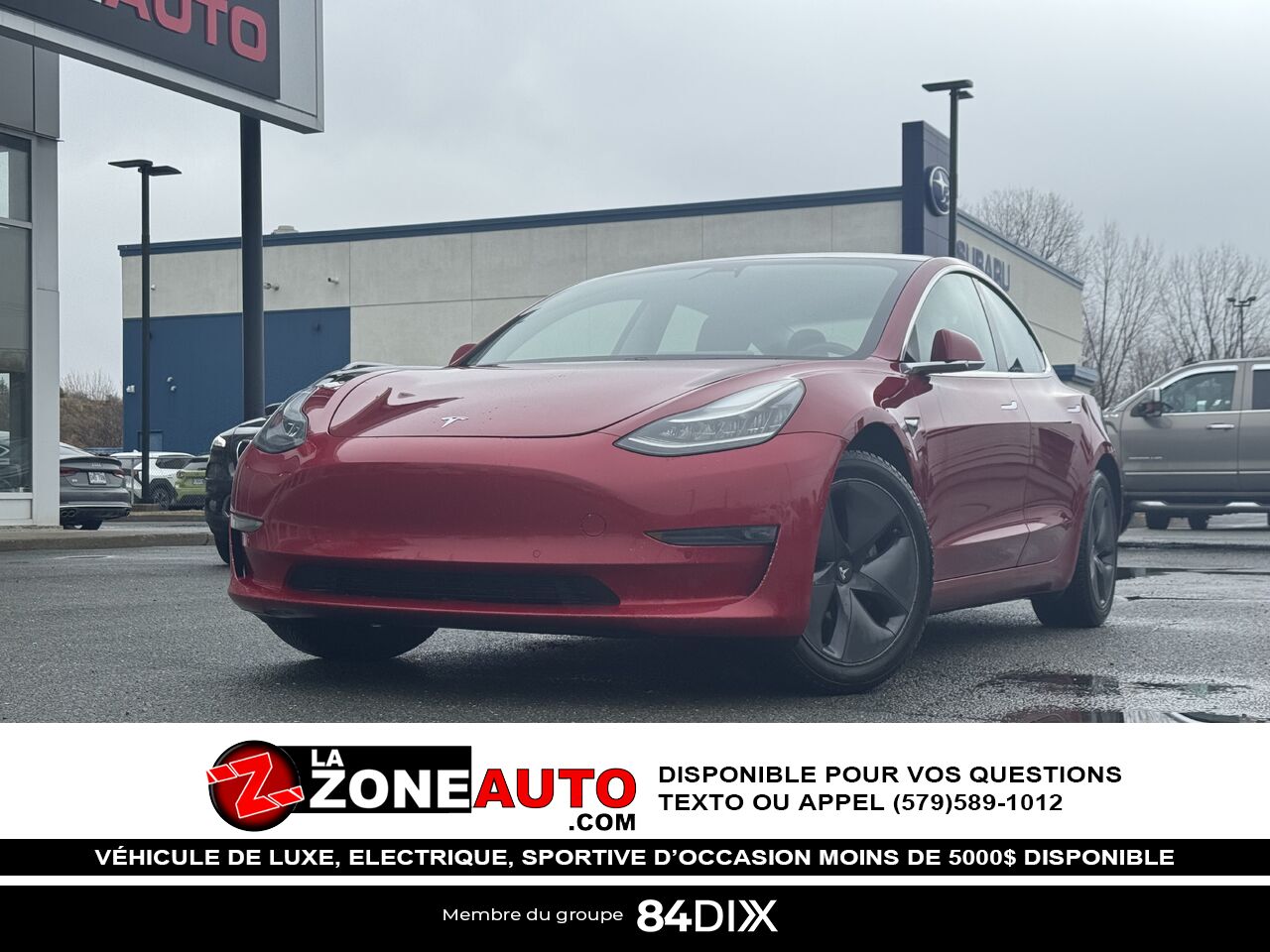 Tesla Model 3 SR+ 2019 Rouge Granby - photo #0