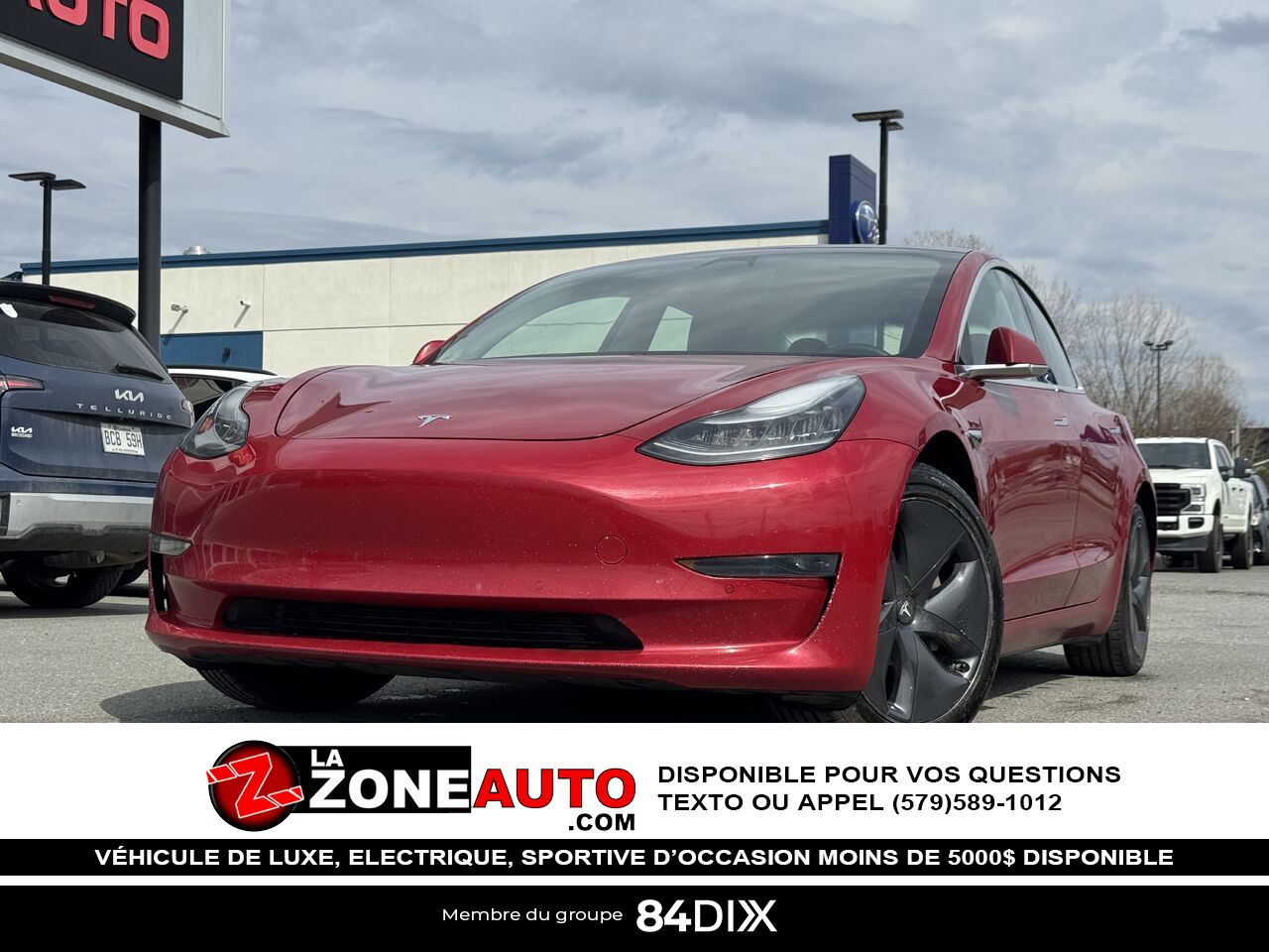Tesla Model 3 SR+ 2019 Rouge Granby - photo #0
