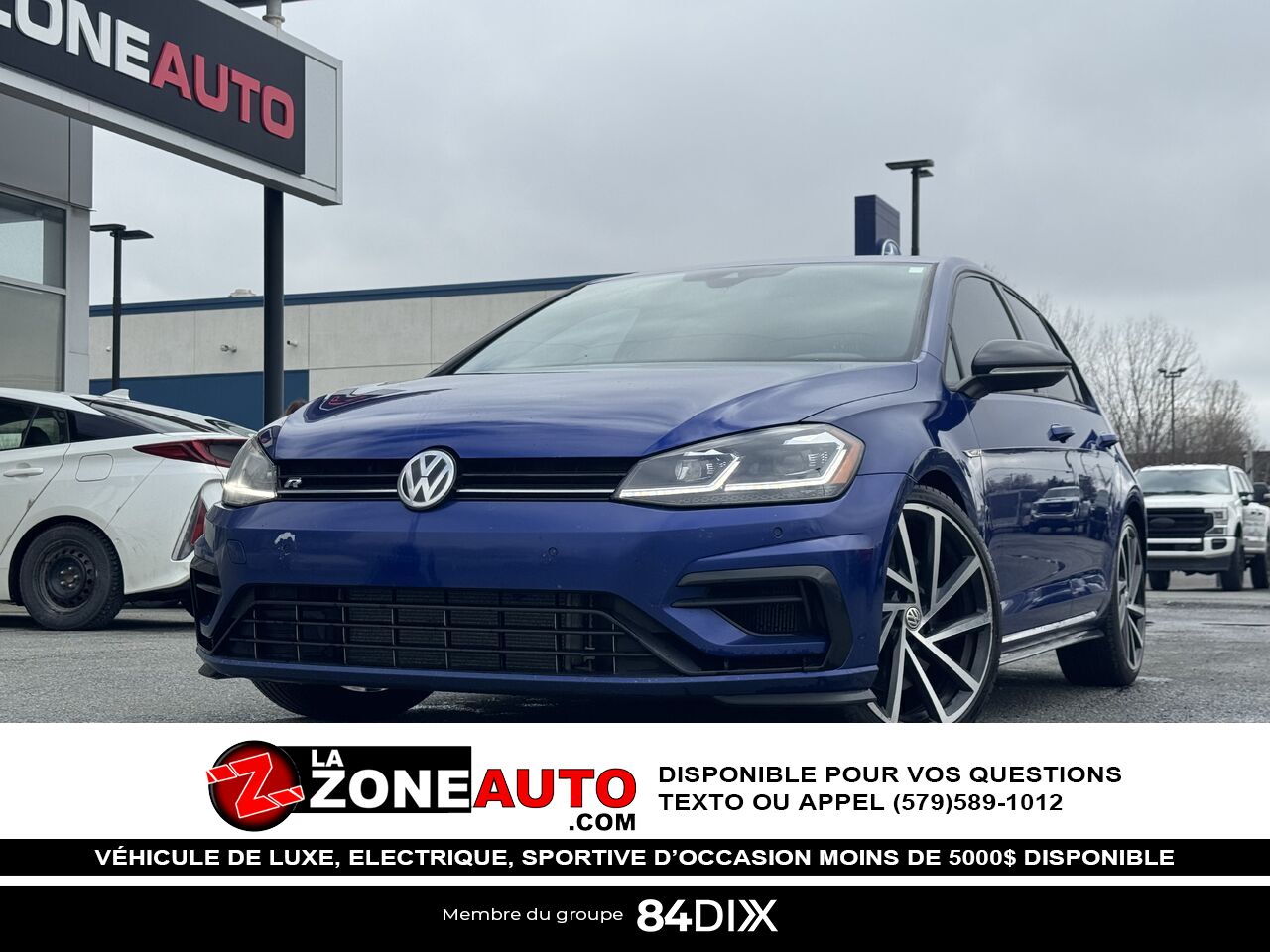 Volkswagen Golf R DSG 2018 Bleu Granby - photo #0