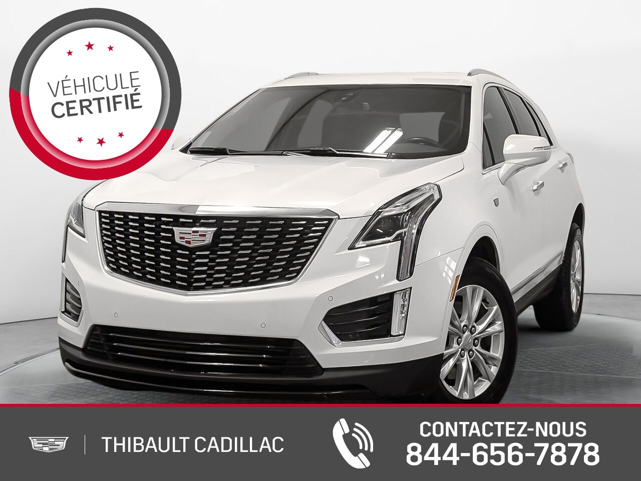 CADILLAC XT5 STANDARD Luxury Volant et Si&egrave;ges Chauffant Bas Kilom&eacute;trage 2024 Blanc Sherbrooke - photo #0