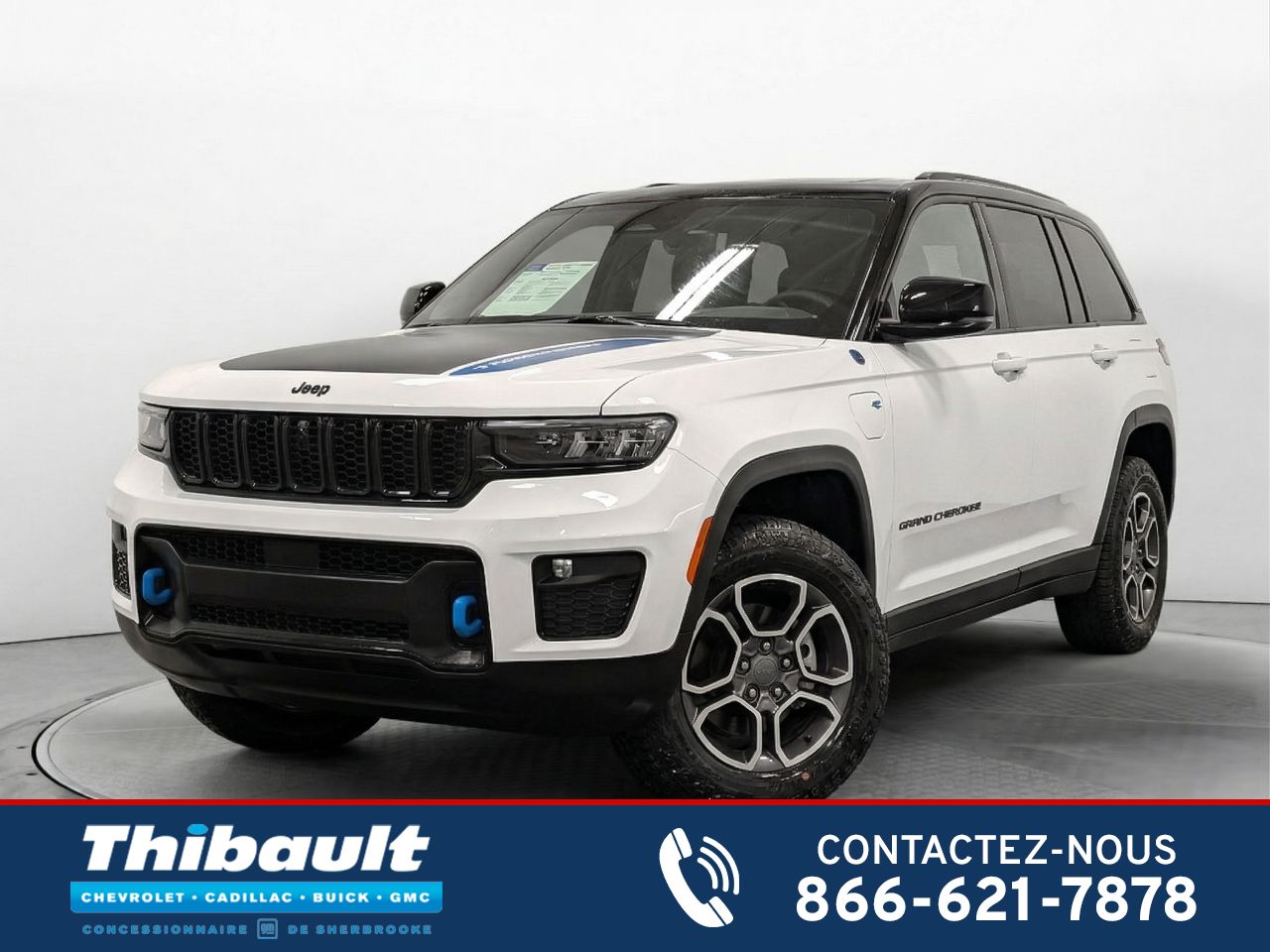 2023 Jeep GRAND CHEROKEE 4XE Plug-in Trailhawk 14600 KM Seulement!! White Sherbrooke - photo #0