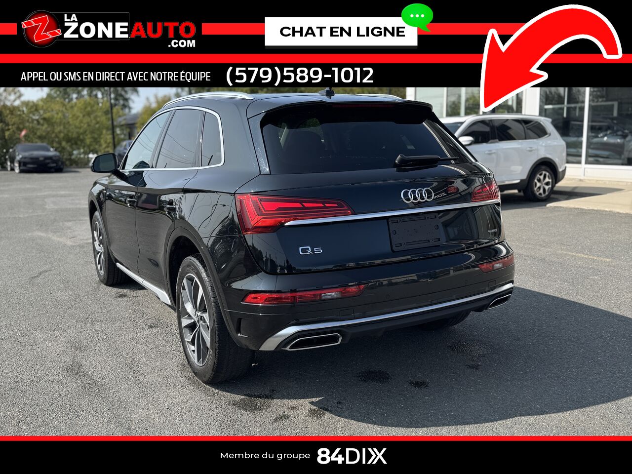 Audi Q5 Progressiv 2022 Noir Granby - photo #4