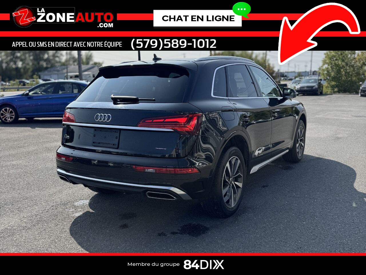 Audi Q5 Progressiv 2022 Noir Granby - photo #6