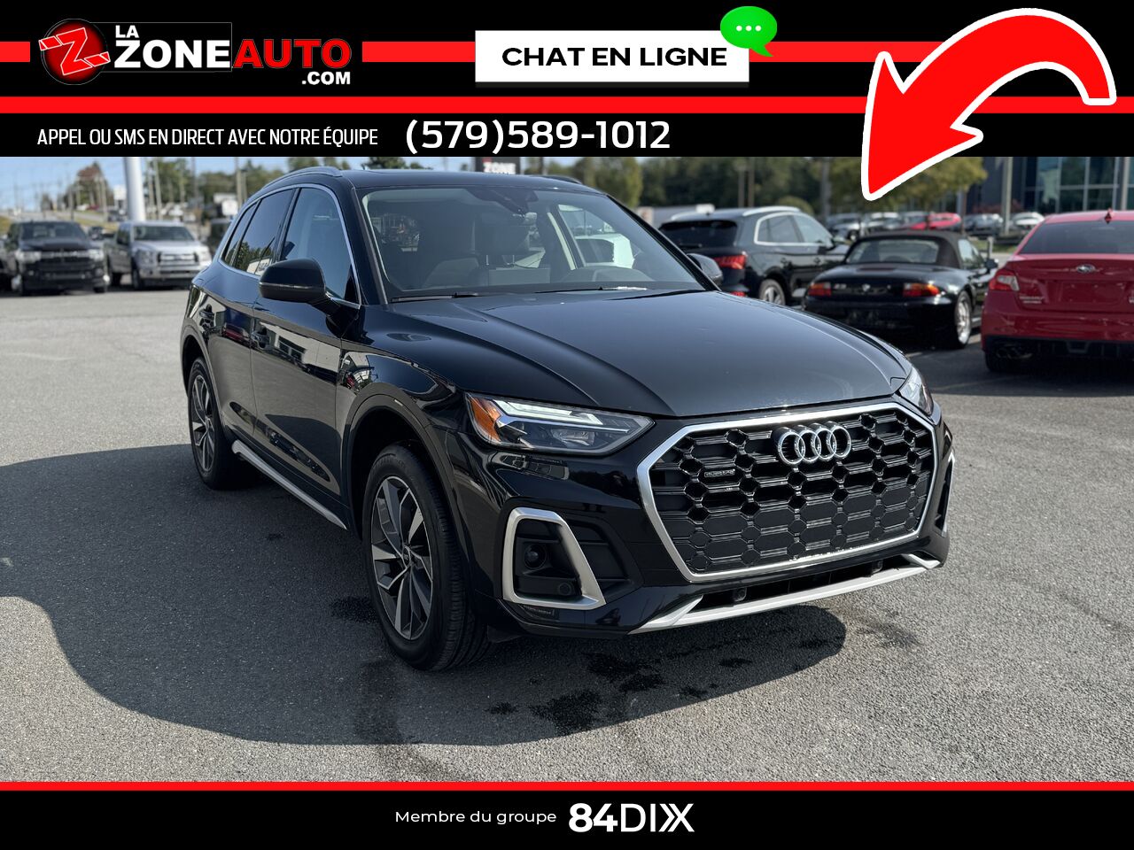 Audi Q5 Progressiv 2022 Noir Granby - photo #8