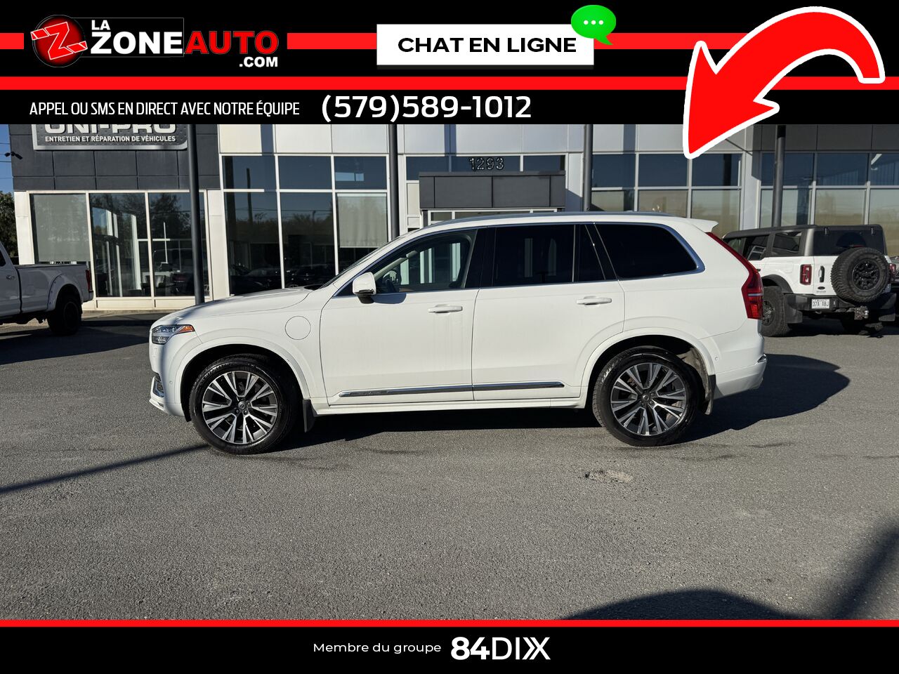Volvo XC90 2021 Blanc Granby - photo #2