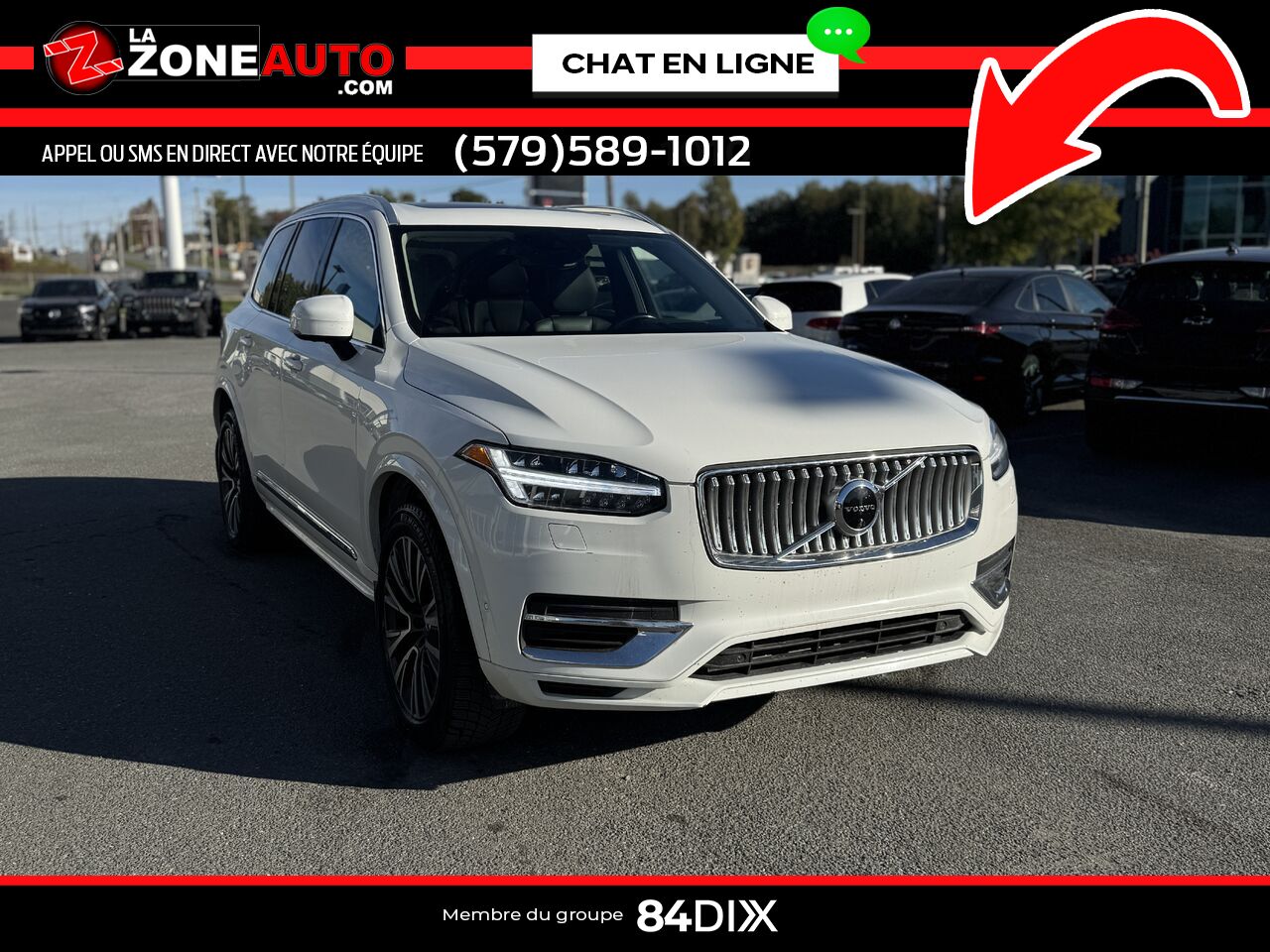 Volvo XC90 2021 Blanc Granby - photo #8