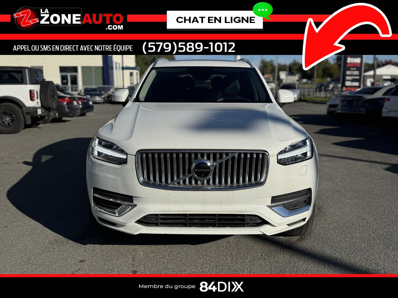 Volvo XC90 2021 Blanc Granby - photo #9