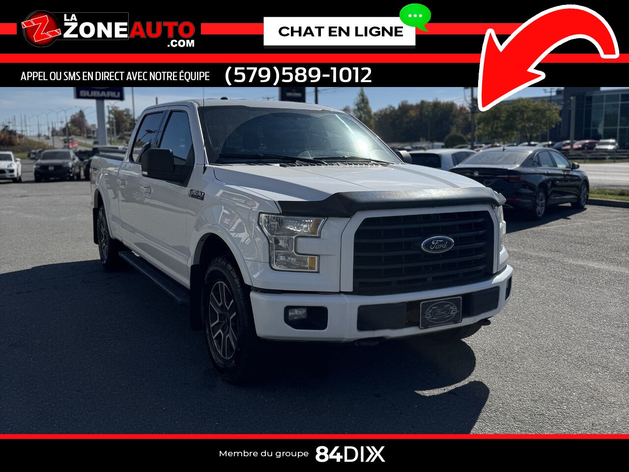 Ford F-150 2015 Blanc Granby - photo #8