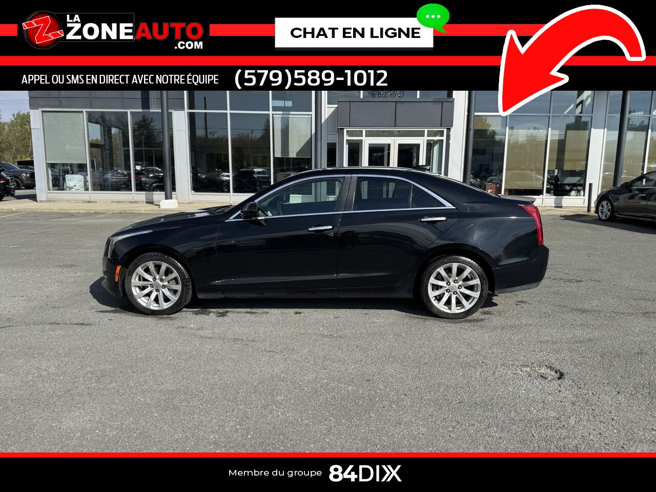 Cadillac ATS berline 2017 Noir Granby - photo #2