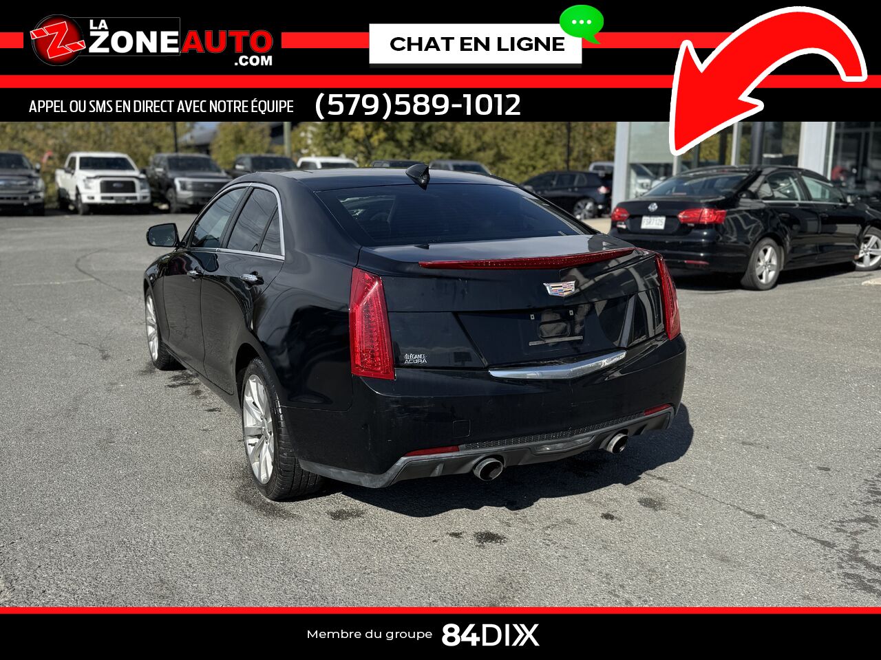 Cadillac ATS berline 2017 Noir Granby - photo #4