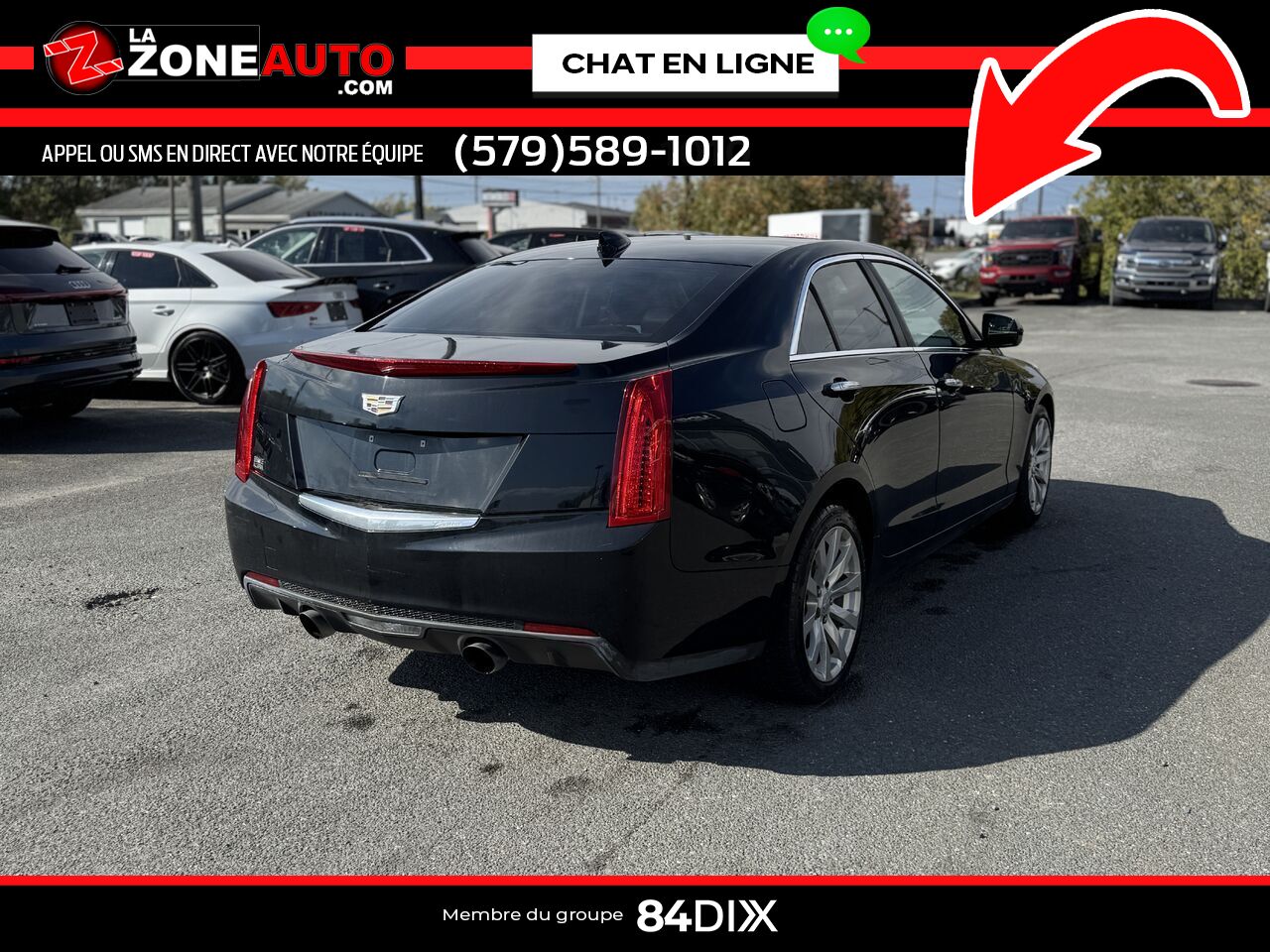 Cadillac ATS berline 2017 Noir Granby - photo #6