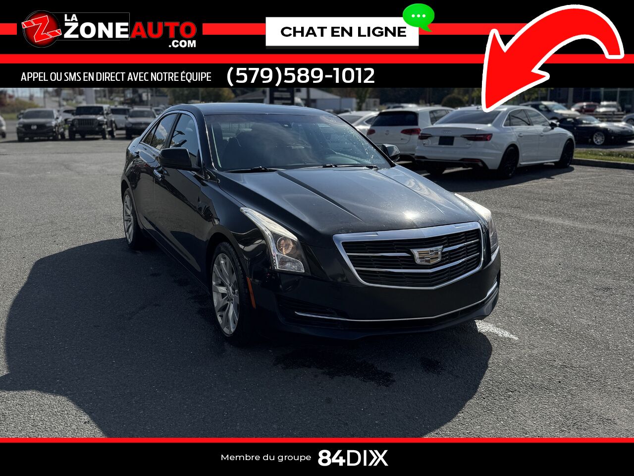 Cadillac ATS berline 2017 Noir Granby - photo #8