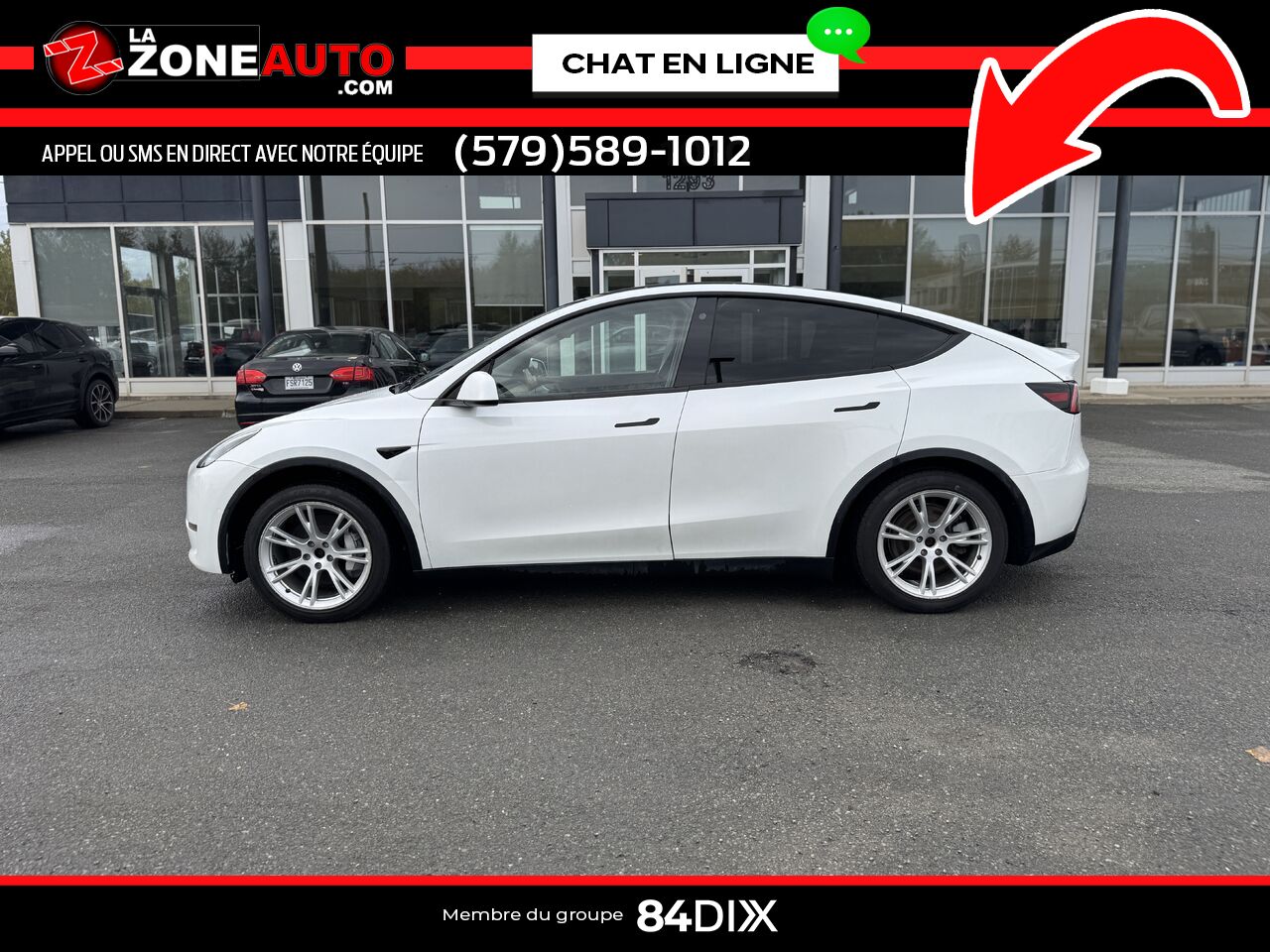 Tesla Model Y 2021 Blanc Granby - photo #2