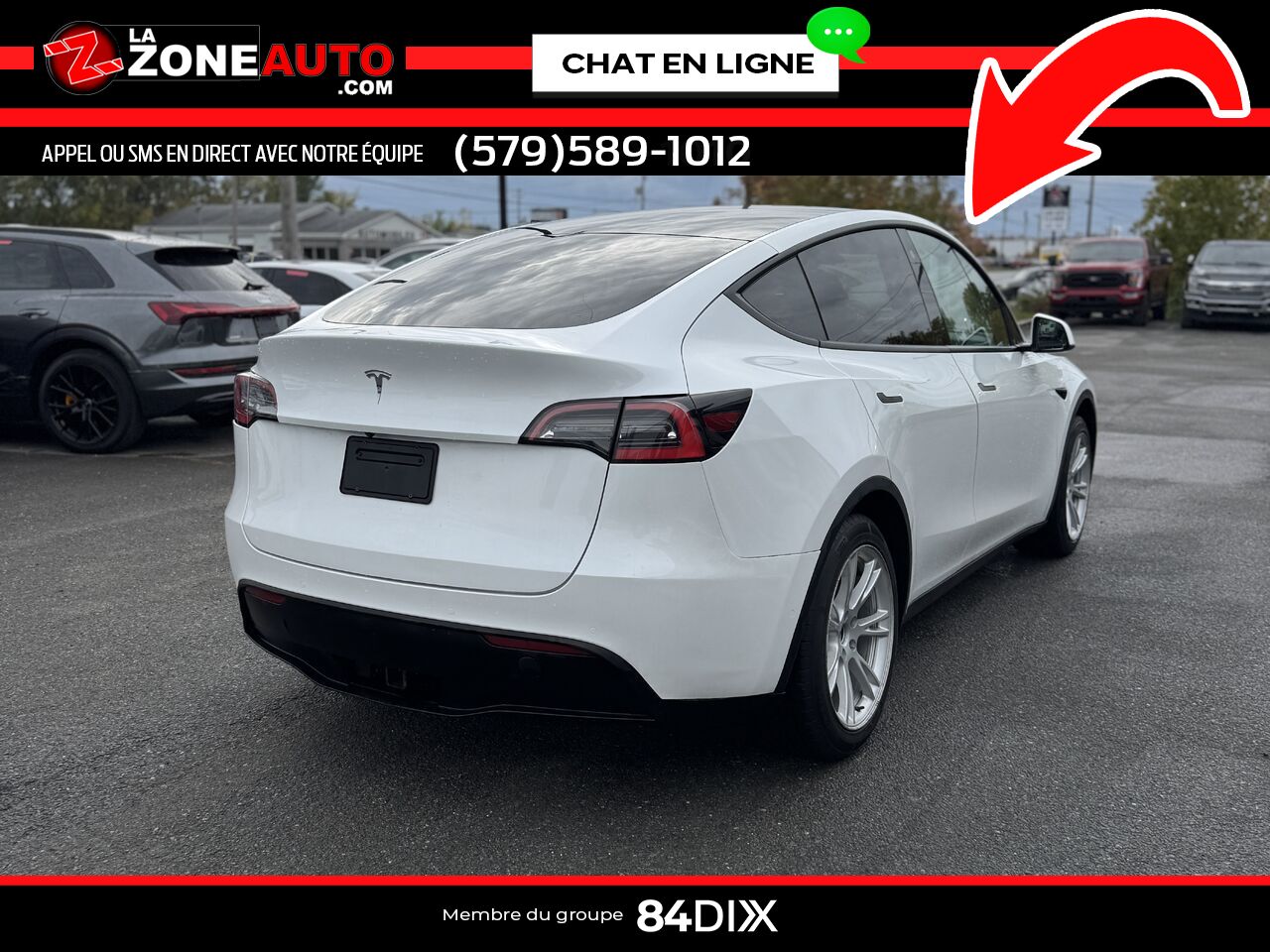 Tesla Model Y 2021 Blanc Granby - photo #6