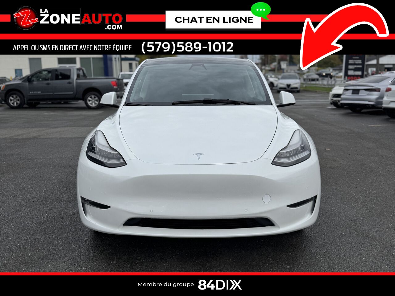 Tesla Model Y 2021 Blanc Granby - photo #9