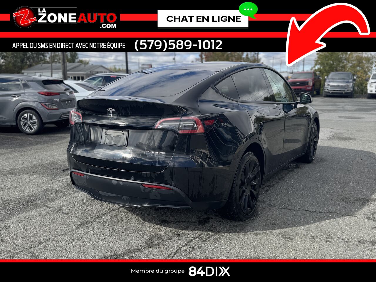 Tesla Model Y 2022 Noir Granby - photo #6