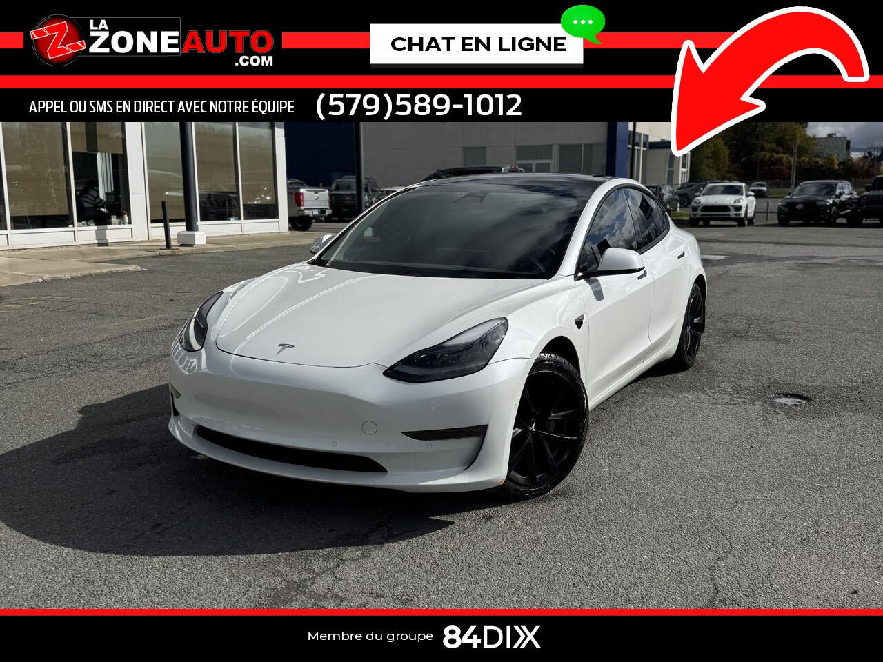 Tesla Model 3 2021 Blanc Granby - photo #0