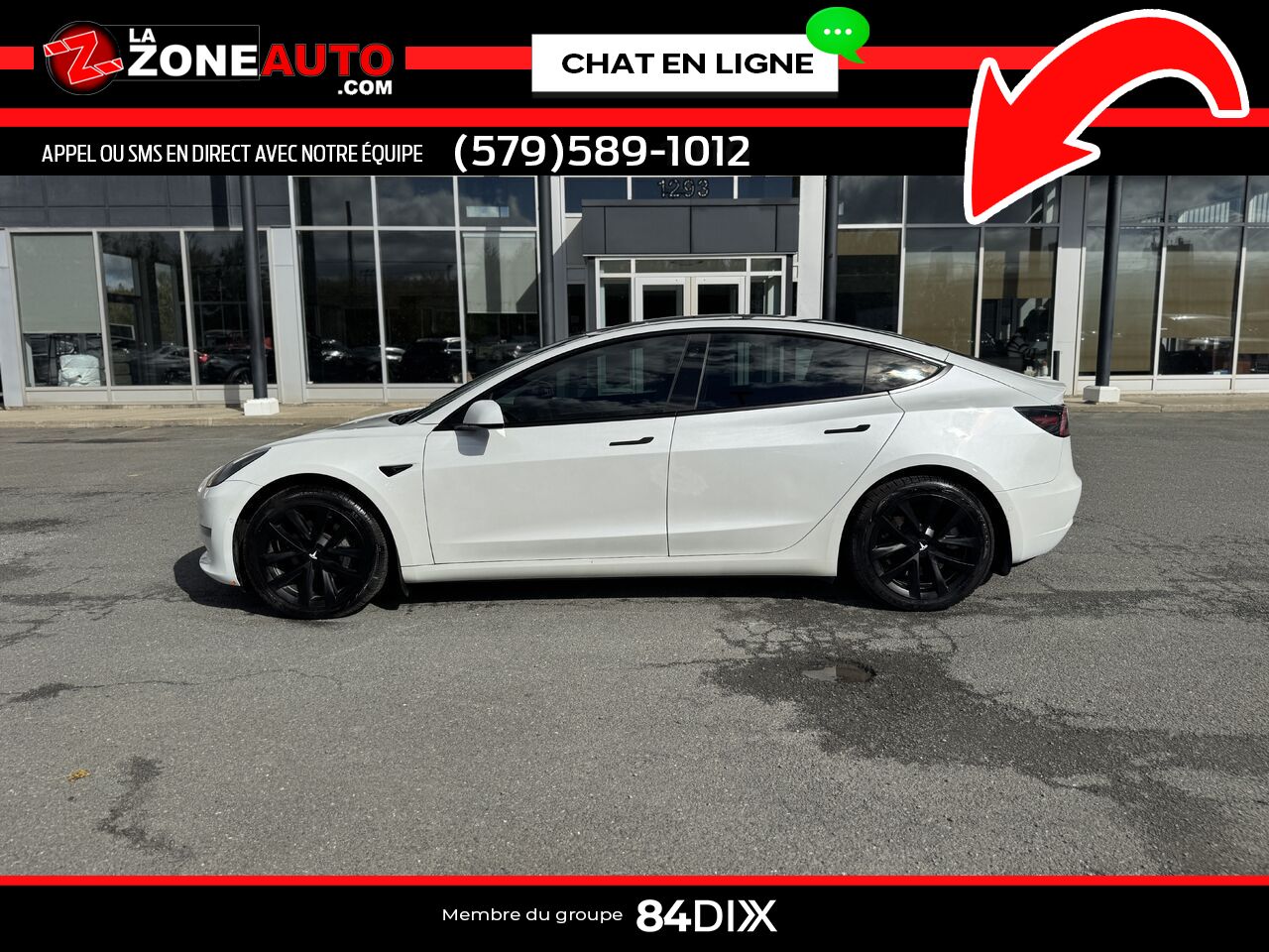 Tesla Model 3 2021 Blanc Granby - photo #2