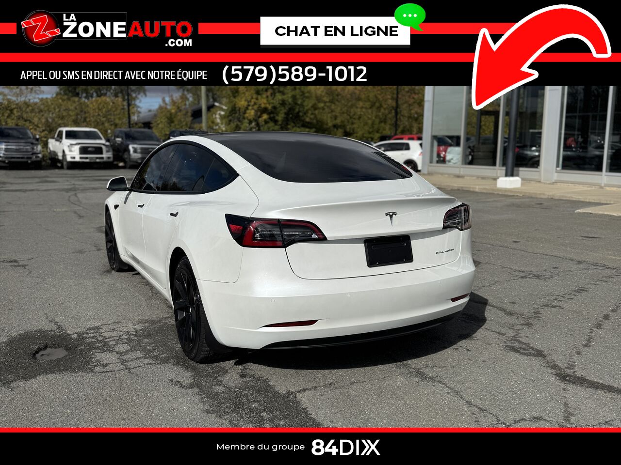 Tesla Model 3 2021 Blanc Granby - photo #4