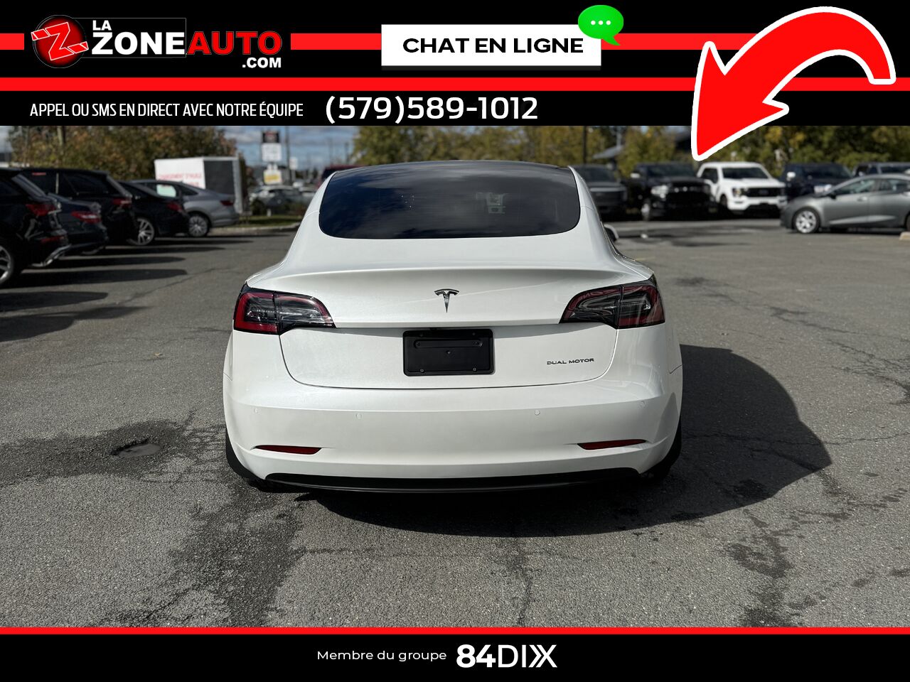 Tesla Model 3 2021 Blanc Granby - photo #5