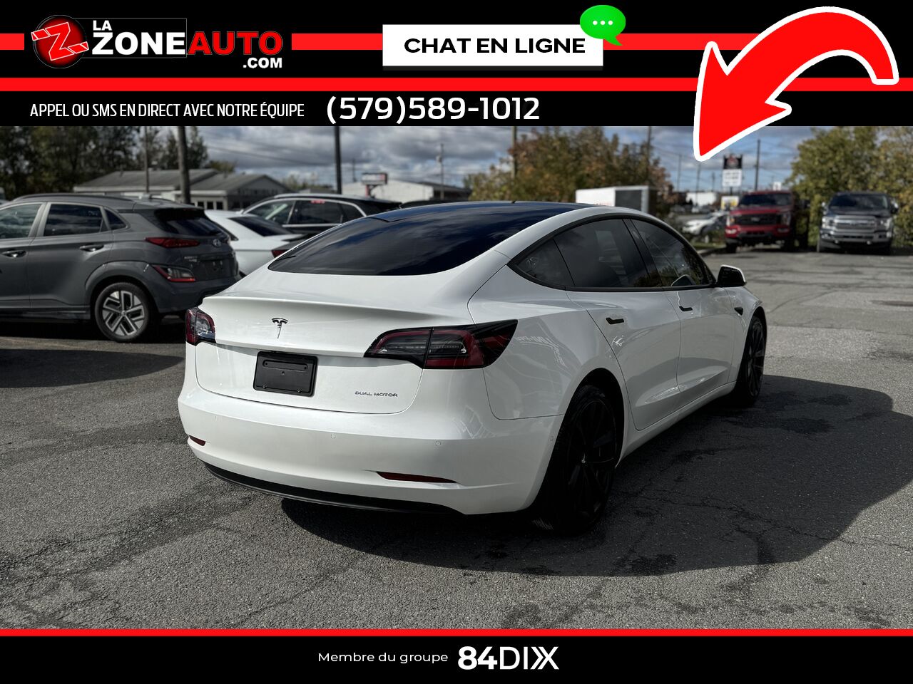 Tesla Model 3 2021 Blanc Granby - photo #6